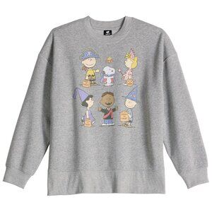 New! Peanuts Halloween Fleece Sweatshirt XXL Charlie Brown Snoopy Linus Lucy